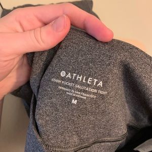 Athleta Grey Superstash Leggings (Like new condition!)